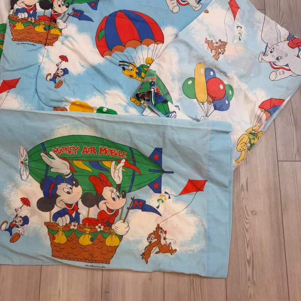 Vintage Disney Mickey Mouse Dumbo Twin Comforter Sheet Set Pacific Home Products